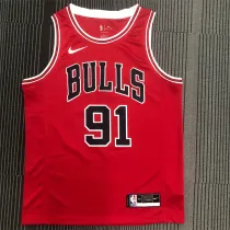 Chicago Bulls NBA 公牛队 红色 91号 罗德曼