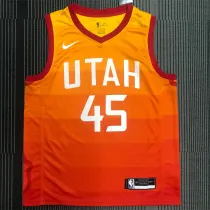 Utah Jazz  19赛季爵士队彩虹渐变 45号 米切尔