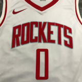 Houston Rockets 21赛季火箭队 白色 0号 维斯布鲁克