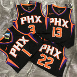 Phoenix Suns 太阳队 黑色 22号 艾顿