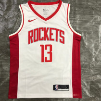 Houston Rockets 21赛季火箭队 白色 13号 哈登