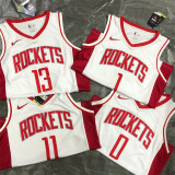 Houston Rockets 21赛季火箭队 白色 13号 哈登