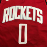 Houston Rockets  21赛季火箭队 红色 0号 维斯布鲁克