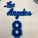 Los Angeles Lakers  湖人队拉丁复古之夜白色 8号科比