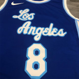 Los Angeles Lakers  湖人队拉丁复古之夜蓝色 8号科比