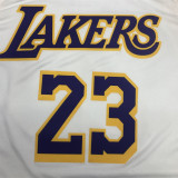 Los Angeles Lakers  湖人圆领复古白23号 勒布朗.詹姆斯
