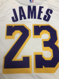 Los Angeles Lakers  湖人圆领复古白23号 勒布朗.詹姆斯