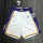 Los Angeles Lakers   湖人队 白色 球裤