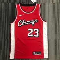 Chicago Bulls NBA  22赛季公牛队 城市版 23号 乔丹
