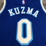 Los Angeles Lakers   湖人队拉丁复古歌手联名版蓝色 KUZMA  0号库兹马