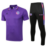21-22 Paris Saint-Germain (purple) Polo Jersey Thailand Quality seit