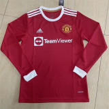 UEFA version 21-22 Manchester United home Long sleeve Thailand Quality