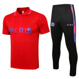 21-22 Paris Saint-Germain (Red) Polo Jersey Thailand Quality seit