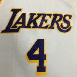 Los Angeles Lakers  湖人队 圆领 白色 4号 朗多