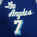 Los Angeles Lakers  21赛季湖人队复古 蓝 7号 安东尼