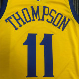 Golden State Warriors NBA 18赛季勇士队中国龙袍11号 汤普森