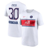 MESSI  30# 21-22 Paris Saint-Germain Football cotton shirt Thailand Quality Thailand Quality
