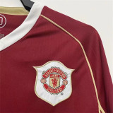 06-07 Manchester United home (Long sleeve) Retro Jersey Thailand Quality