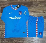 Long sleeve 21-22 Atletico Madrid Third Away Set.Jersey & Short High Quality