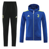 21-22 Juventus FC (bright blue) Jacket and cap set training suit Thailand Qualit