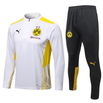 21-22 Borussia Dortmund (White) Adult Sweater tracksuit set