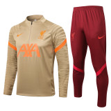 21-22 Liverpool (yellow) Adult Sweater tracksuit set