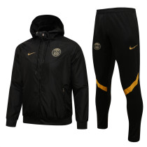 21-22 Paris Saint-Germain (black) Windbreaker Soccer Jacket  Training Suit