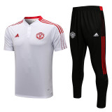 21-22 Manchester United (White) Polo Jersey Thailand Quality seit