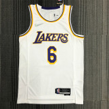 Los Angeles Lakers 75周年 湖人队 白色 6号 詹姆斯