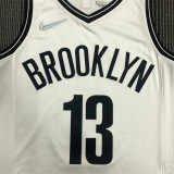 Brooklyn Nets  75周年 篮网队 白色 13号 哈登