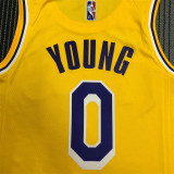 Los Angeles Lakers 75周年 湖人队 黄色 0号 尼克杨YOUNG