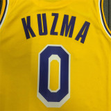 Los Angeles Lakers 75周年 湖人队 黄色 0号 库兹马KUZMA