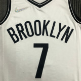 Brooklyn Nets 75周年 篮网队 白色 7号 杜兰特