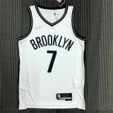 Brooklyn Nets 75周年 篮网队 白色 7号 杜兰特