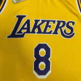 Los Angeles Lakers 75周年 湖人队 黄色 8号 科比