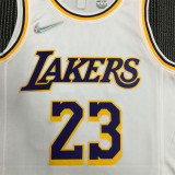 Los Angeles Lakers 75周年 湖人队 白色 23号 詹姆斯