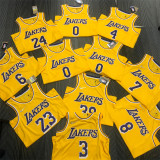Los Angeles Lakers  75周年 湖人队 黄色 34号 奥尼尔