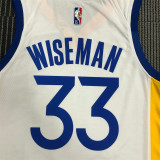 Golden State Warriors 75周年 勇士队 白色 33号 怀斯曼