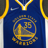 Golden State Warriors 75周年 勇士队 V领 蓝色 35号 杜兰特