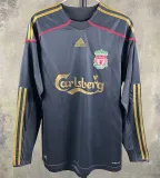 Long sleeve 09-10 Liverpool Away Retro Jersey Thailand Quality