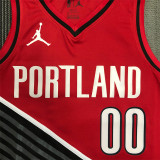 Portland Trail Blazers  开拓者 红色 （JORDAN款）00号 安东尼