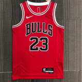 Chicago Bulls NBA 75周年 公牛队 红色 23号 乔丹