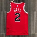 Chicago Bulls NBA 75周年 公牛队 红色 2号 鲍尔