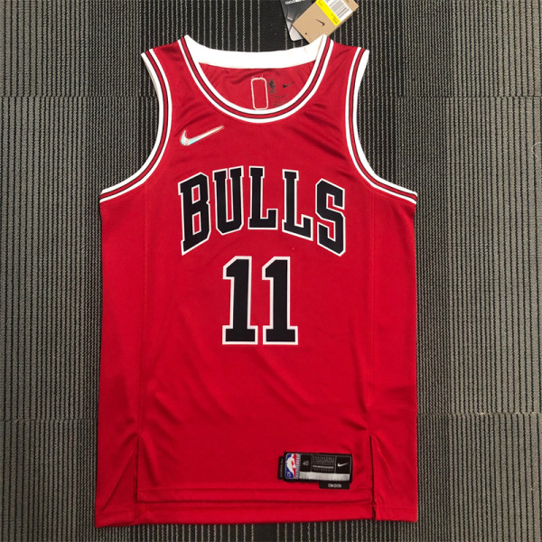 Chicago Bulls NBA  75周年 公牛队 红色 11号 德罗赞