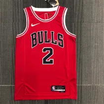 Chicago Bulls NBA 75周年 公牛队 红色 2号 鲍尔