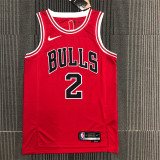 Chicago Bulls NBA 75周年 公牛队 红色 2号 鲍尔
