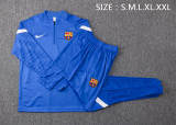21-22 Barcelona (bright blue) Adult Sweater tracksuit set Training Suit