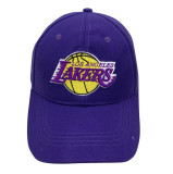 Los Angeles Lakers (purple) peaked cap