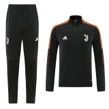21-22 Juventus FC (black) Adult Sweater tracksuit set