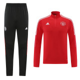21-22 Manchester United (Red) Adult Sweater tracksuit set